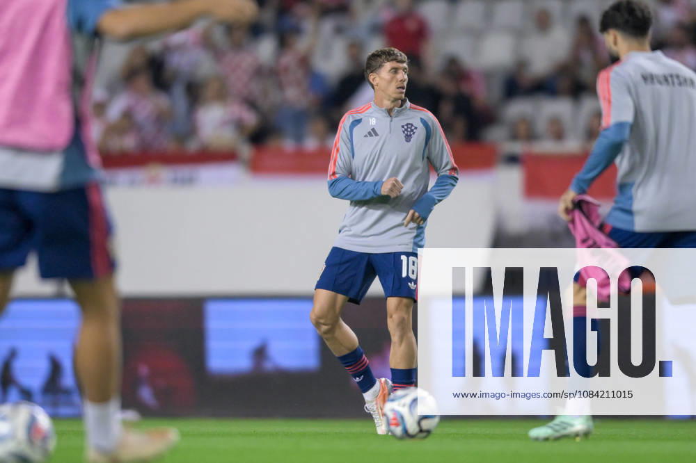 Croatia v Spain - UEFA Nations League 2026 27 Group A3 MD4 Kristijan Jakic of Croatia warms up prior to the UEFA Nations League 2026 27 group phase match between Croatia and Spain at Stadion Poljud on October 6, 2026 in Split, Croatia. IgorxSoban PIXSELL