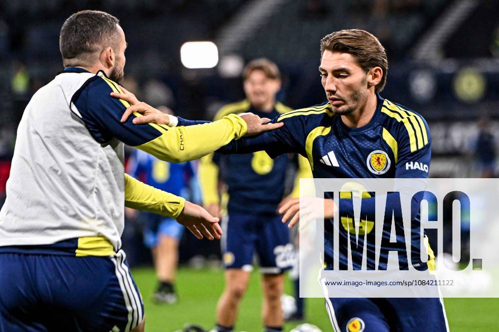 Scotland v Slovenia UEFA Nations League John McGinn and Billy Gilmour of Scotland warm up during the UEFA Nations League match at Barclays Hampden, Glasgow 06 10 2026 UK Newspapers OUT