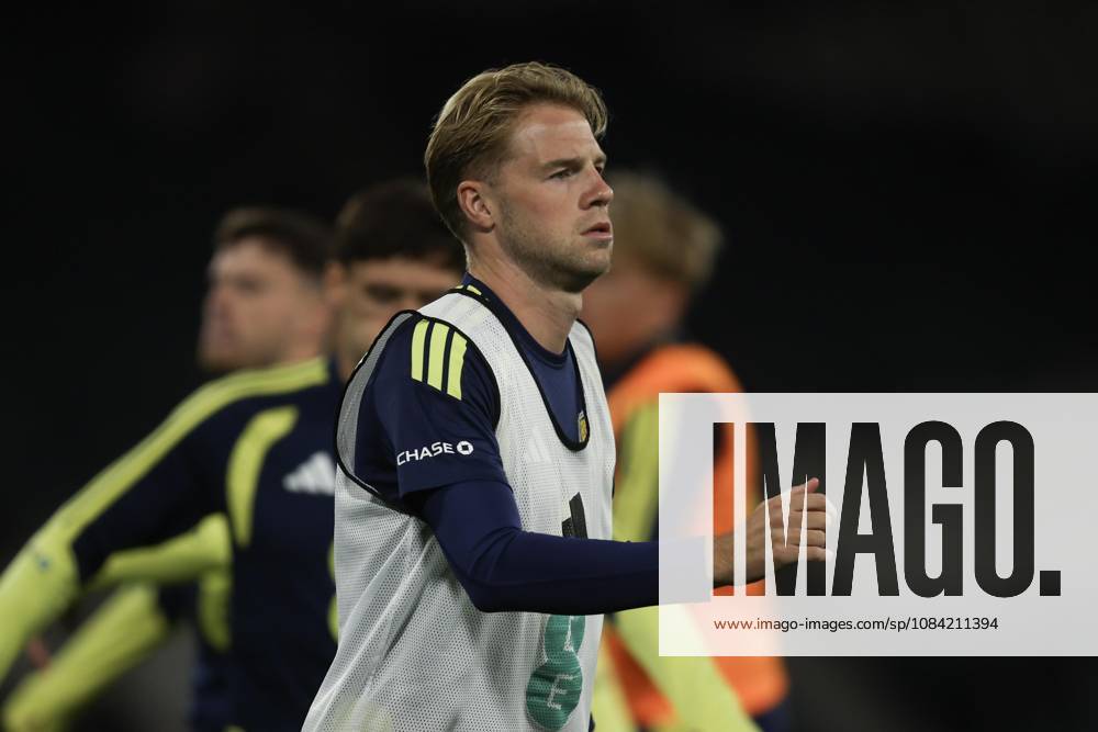 6th October 2026; Hampden Park, Glasgow, Scotland; UEFA Nations League Football, Scotland versus Slovenia; Stephen Welsh of Scotland during the warm up before the match DavidxYoung