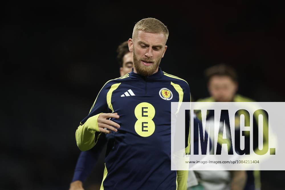 6th October 2026; Hampden Park, Glasgow, Scotland; UEFA Nations League Football, Scotland versus Slovenia; Oli McBurnie of Scotland during the warm up before the match DavidxYoung