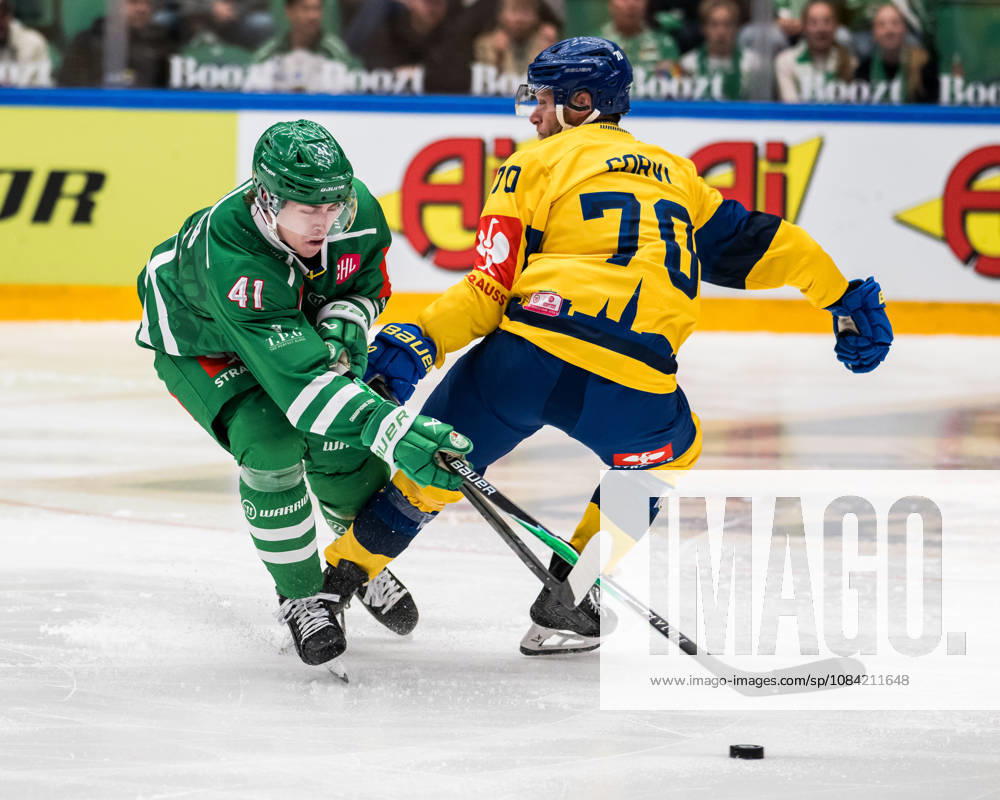 Simon Zether of Rögle during the CHL game between Rögle and Davos on October 6, 2026 in Ängelholm Photo: Niclas Jönsson BILDBYRAN COP 273 NO0449 ice hockey CHL Champions Hockey League Rögle Davos Rögle BBENG ice hockey CHL Champions Hockey League Rögle Davos Rögle BBENG