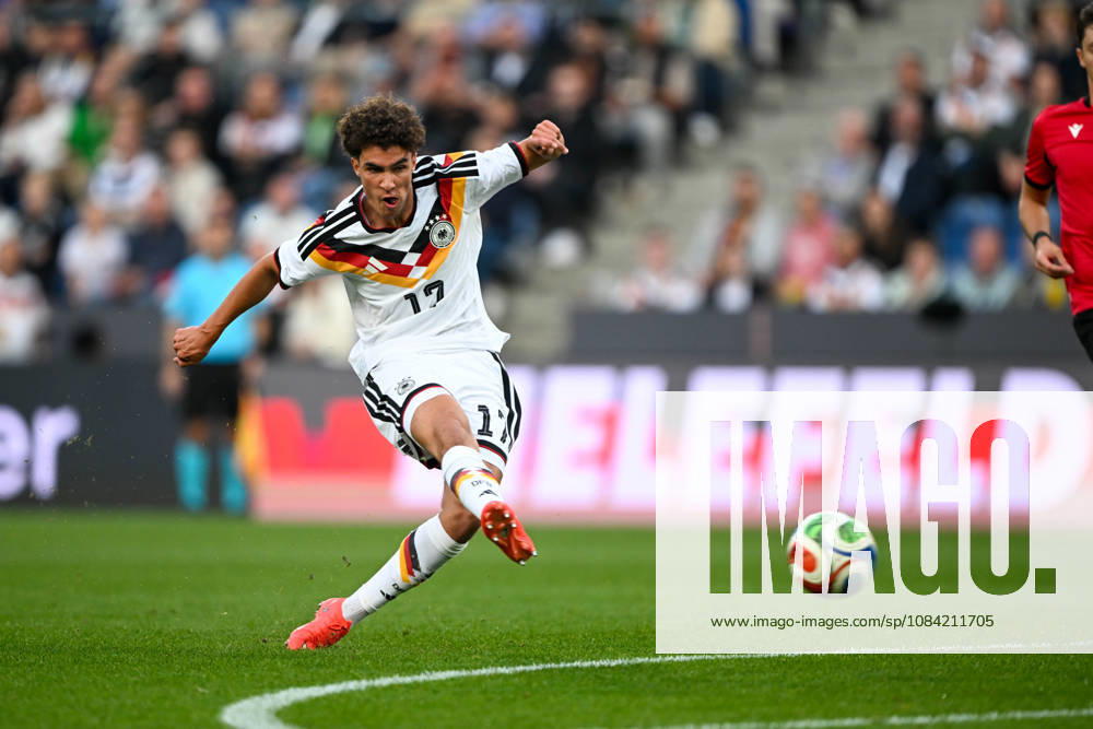 U-21 International Match 26-27: Germany vs. Georgia on October 6, 2026, at the SchücoArena in Bielefeld. Goal: 1-0. Scorer: Noah Darvich (Germany), who scored the goal to make it 1-0. MT