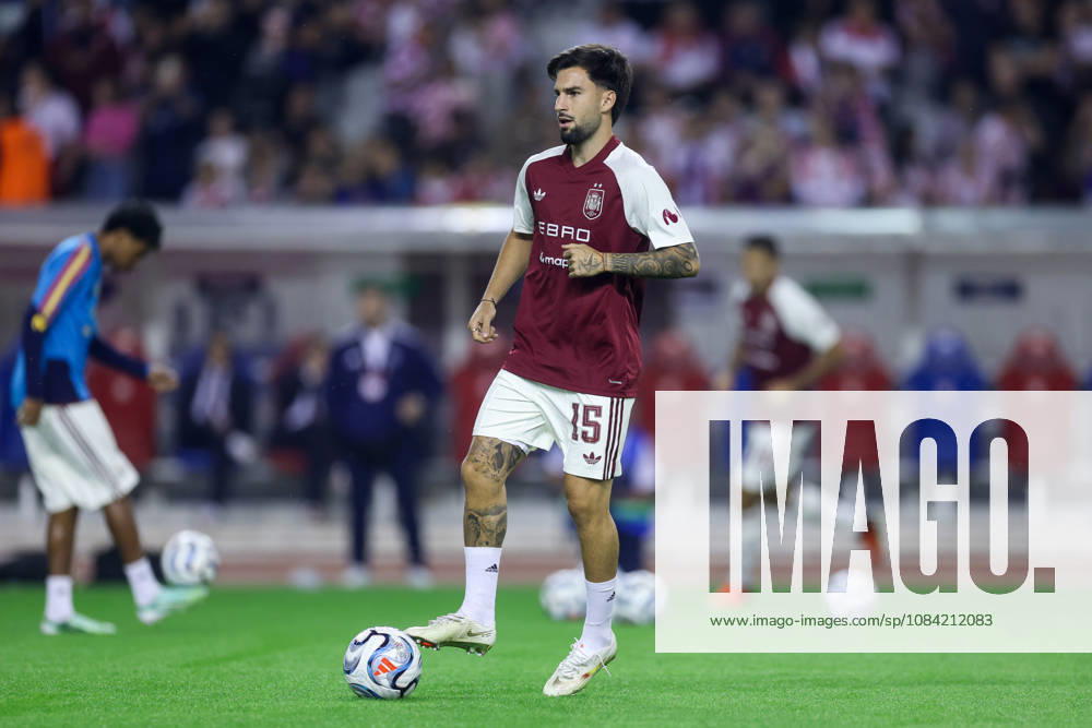 Croatia v Spain - UEFA Nations League 2026 27 Group A3 MD4 Alejandro Baena Rodriguez of Spain warms up prior to the UEFA Nations League 2026 27 group phase match between Croatia and Spain at Stadion Poljud on October 6, 2026 in Split, Croatia. SanjinxStrukic PIXSELL