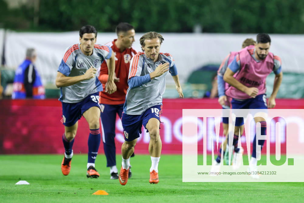 Croatia v Spain - UEFA Nations League 2026 27 Group A3 MD4 Luka Modric of Croatia warms up prior to the UEFA Nations League 2026 27 group phase match between Croatia and Spain at Stadion Poljud on October 6, 2026 in Split, Croatia. SanjinxStrukic PIXSELL