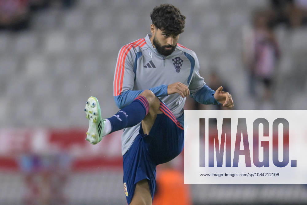 Croatia v Spain - UEFA Nations League 2026 27 Group A3 MD4 Josko Gvardiol of Croatia warms up prior to the UEFA Nations League 2026 27 group phase match between Croatia and Spain at Stadion Poljud on October 6, 2026 in Split, Croatia. IgorxSoban PIXSELL