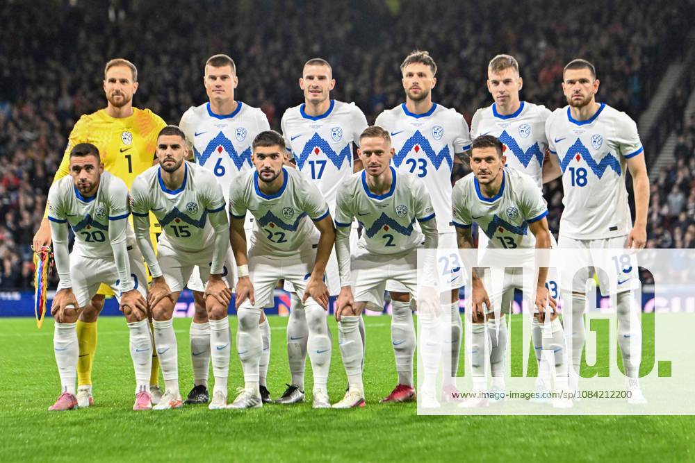 Scotland v Slovenia UEFA Nations League Team of Slovenia during the UEFA Nations League match at Barclays Hampden, Glasgow 06 10 2026 UK Newspapers OUT