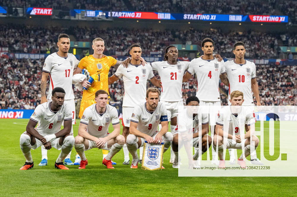 UEFA Nations League, England vs. Czech Republic: The English team before their match against the Czech Republic in London