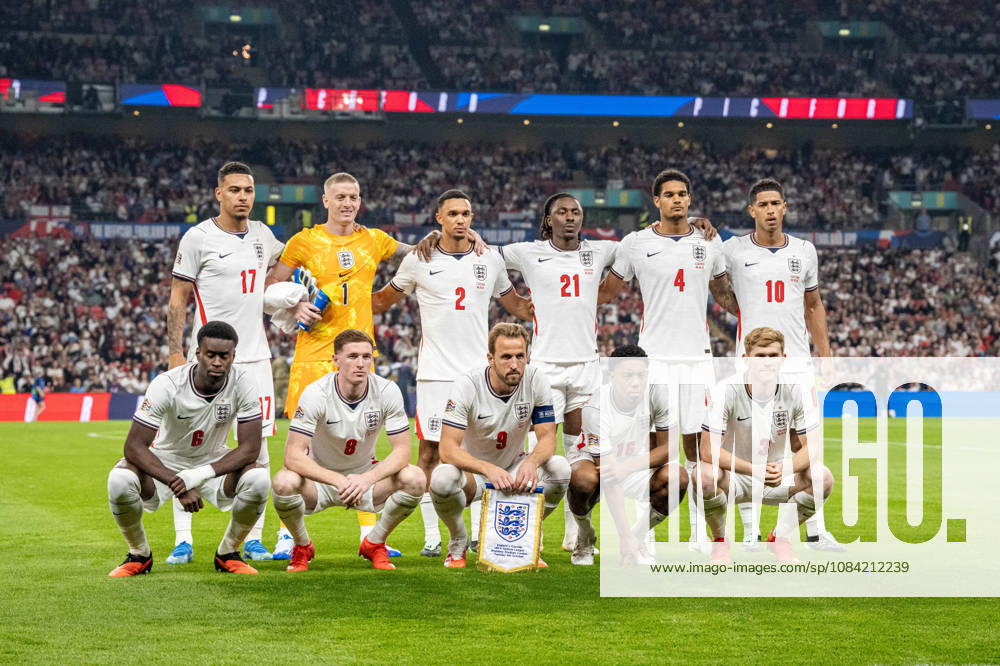 UEFA Nations League, England vs. Czech Republic: The English team before their match against the Czech Republic in London
