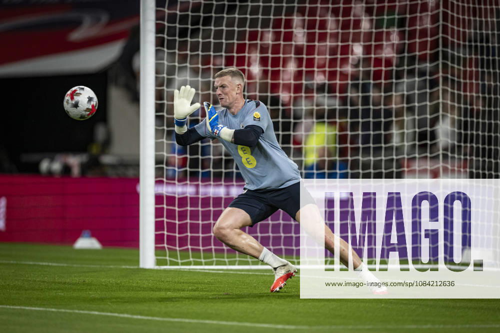 6th October 2026; Wembley Stadium, London, England; UEFA Nations League Football, England versus Czech Republic; Jordan Pickford of England during the pre-match warm-up GodfreyxPitt