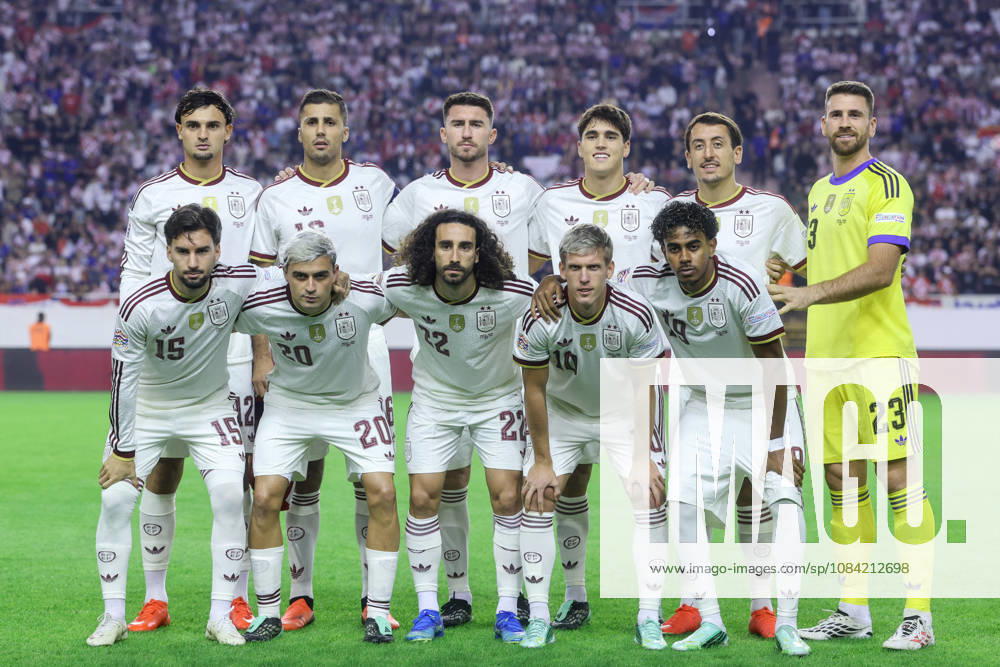 Croatia v Spain - UEFA Nations League 2026 27 Group A3 MD4 Players of Spain line up for team photo during the UEFA Nations League 2026 27 group phase match between Croatia and Spain at Stadion Poljud on October 6, 2026 in Split, Croatia. SanjinxStrukic PIXSELL