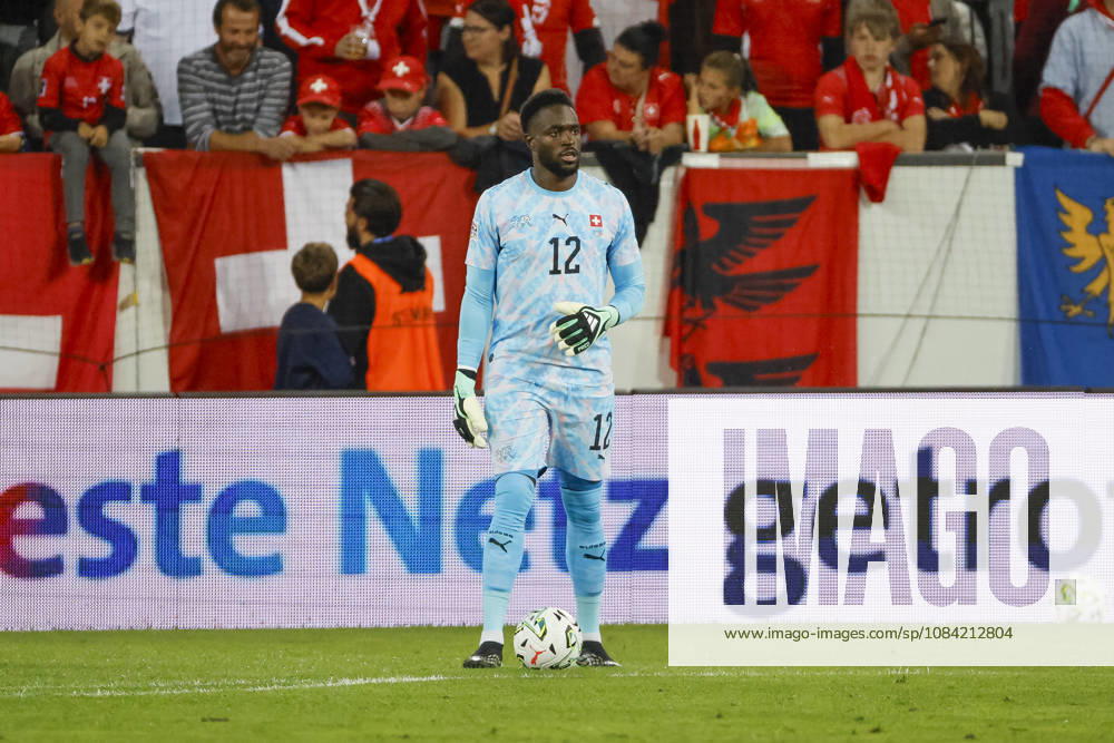 Yvon Mvogo Switzerland, 12 on the Ball, Switzerland, UEFA, Nations League, Matchday 4, Switzerland vs. North Macedonia, October 6, 2026, Lucerne Swissporarena, Switzerland