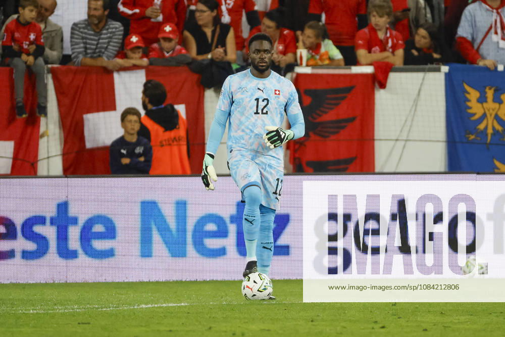 Yvon Mvogo Switzerland, 12 on the Ball, Switzerland, UEFA, Nations League, Matchday 4, Switzerland vs. North Macedonia, October 6, 2026, Lucerne Swissporarena, Switzerland