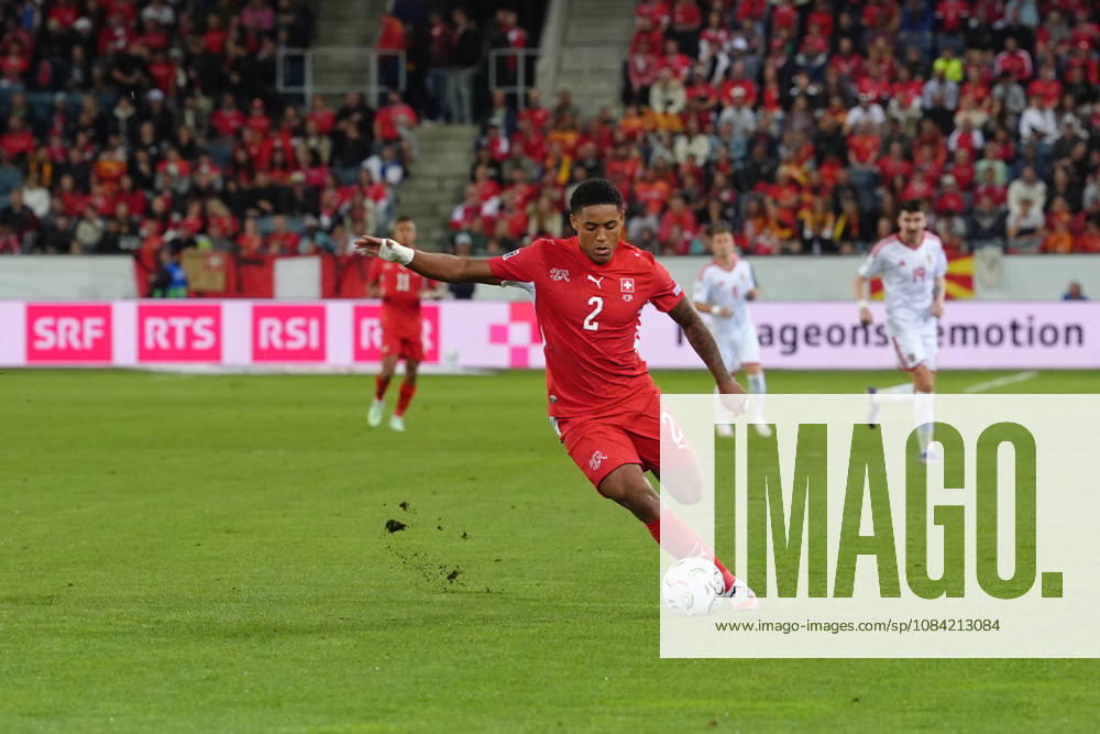 Sascha Britschgi (2 SUI) during the UEFA Nations League match between Switzerland and North Macedonia at thermoplan arena on October 06, 2026 in Luzern, Switzerland.