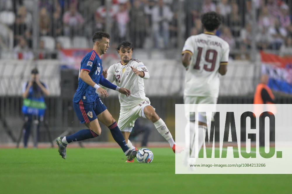 Croatia v Spain - UEFA Nations League 2026 27 Group A3 MD4 Ivan Perisic of Croatia in action against Marc Pubill of Spain during the UEFA Nations League 2026 27 group phase match between Croatia and Spain at Stadion Poljud on October 6, 2026 in Split, Croatia. IgorxSoban PIXSELL