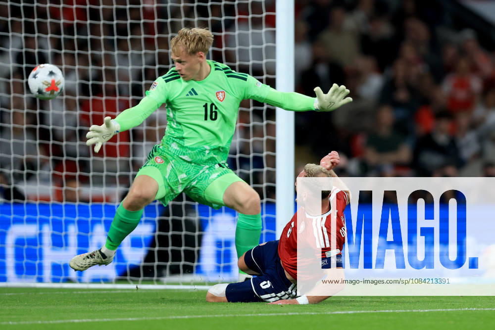 England v Czechia - UEFA Nations League 2026 27 Group A3 MD4 Stepan Chaloupek of Czechia scores own goal past Lukas Hornicek goalkeeper of Czechia during the UEFA Nations League 2026 27 group phase match between England and Czechia at Wembley Stadium on October 6, 2026 in London, England. London Wembley Stadium England United Kingdom