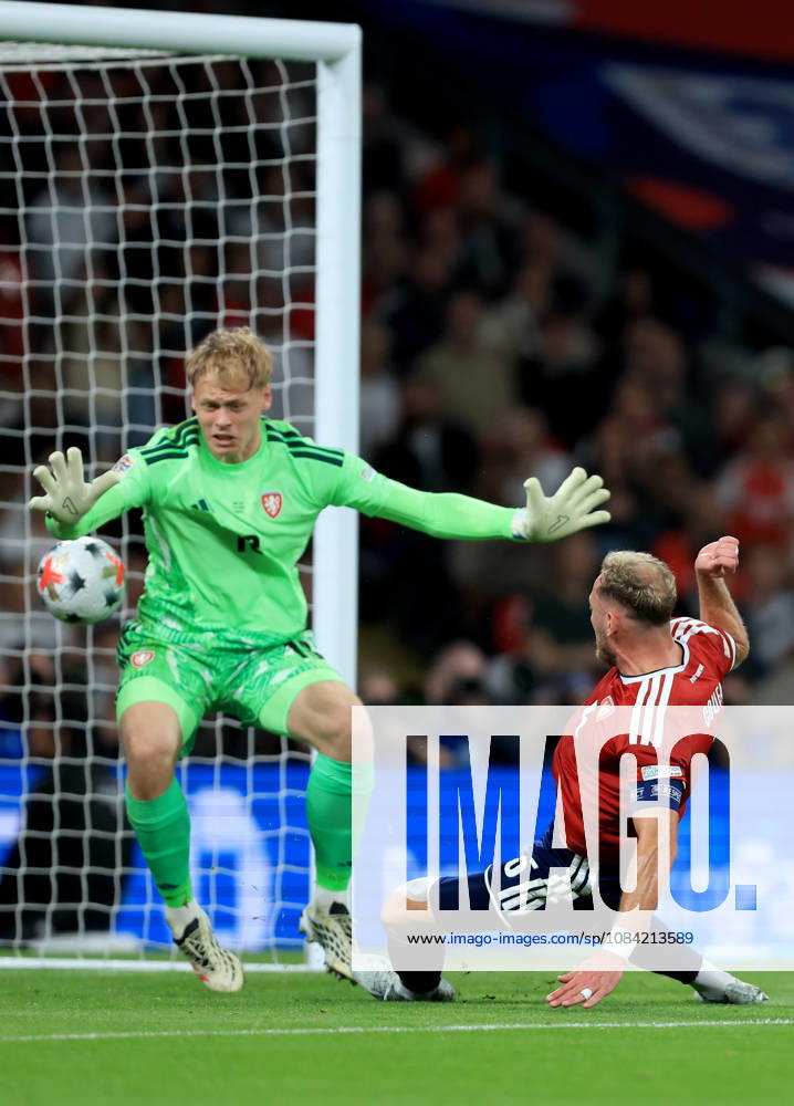 England v Czechia - UEFA Nations League 2026 27 Group A3 MD4 Stepan Chaloupek of Czechia scores own goal past Lukas Hornicek goalkeeper of Czechia during the UEFA Nations League 2026 27 group phase match between England and Czechia at Wembley Stadium on October 6, 2026 in London, England. London Wembley Stadium England United Kingdom