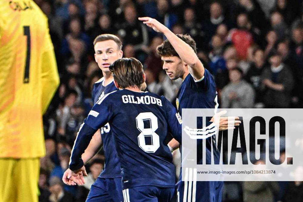 Scotland v Slovenia UEFA Nations League Ryan Christie of Scotland scores his sides first goal of the match and celebrates his goal with teammates during the UEFA Nations League match at Barclays Hampden, Glasgow 06 10 2026 UK Newspapers OUT