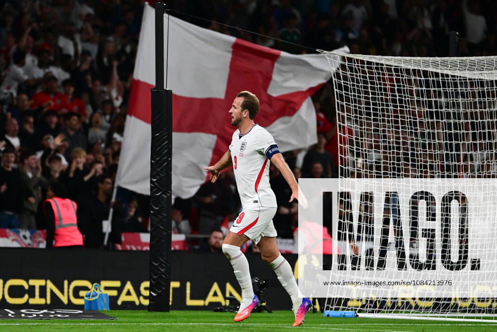 England v Czechia, UEFA Nations League GOAL England forward Harry Kane (9) scores a goal and celebrates 2-0 during the UEFA Nations League match between England and Czechia at Wembley Stadium, London, UK on 6 October 2026. London Wembley Stadium Greater London UK Editorial use only ,