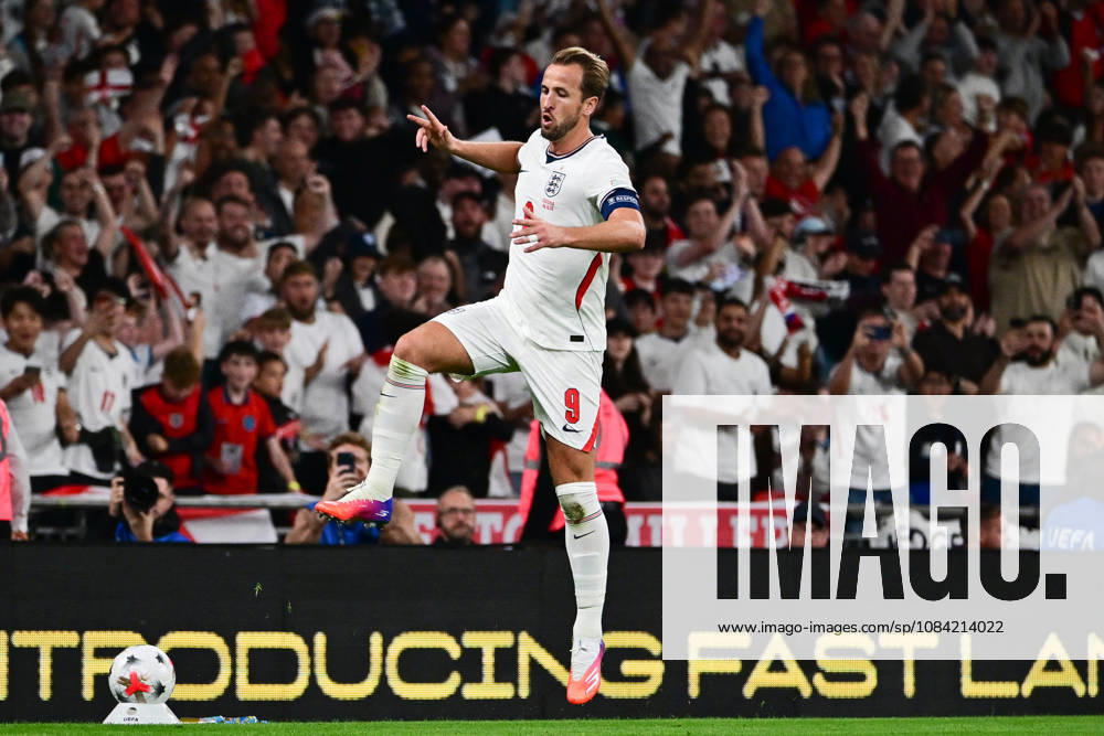 England v Czechia, UEFA Nations League GOAL England forward Harry Kane (9) scores a goal and celebrates 2-0 during the UEFA Nations League match between England and Czechia at Wembley Stadium, London, UK on 6 October 2026. London Wembley Stadium Greater London UK Editorial use only ,