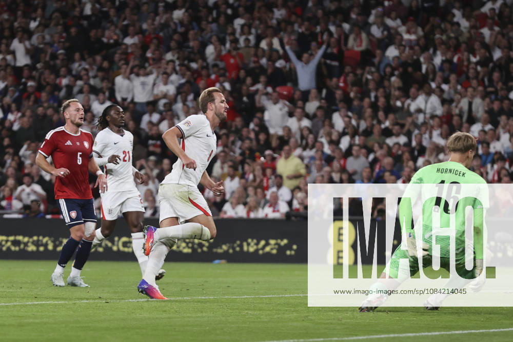 England v Czechia UEFA Nations League Harry Kane of England celebrates scoring his sides 2nd goal during the UEFA Nations League match at Wembley Stadium, London 06 10 2026 UK Newspapers OUT