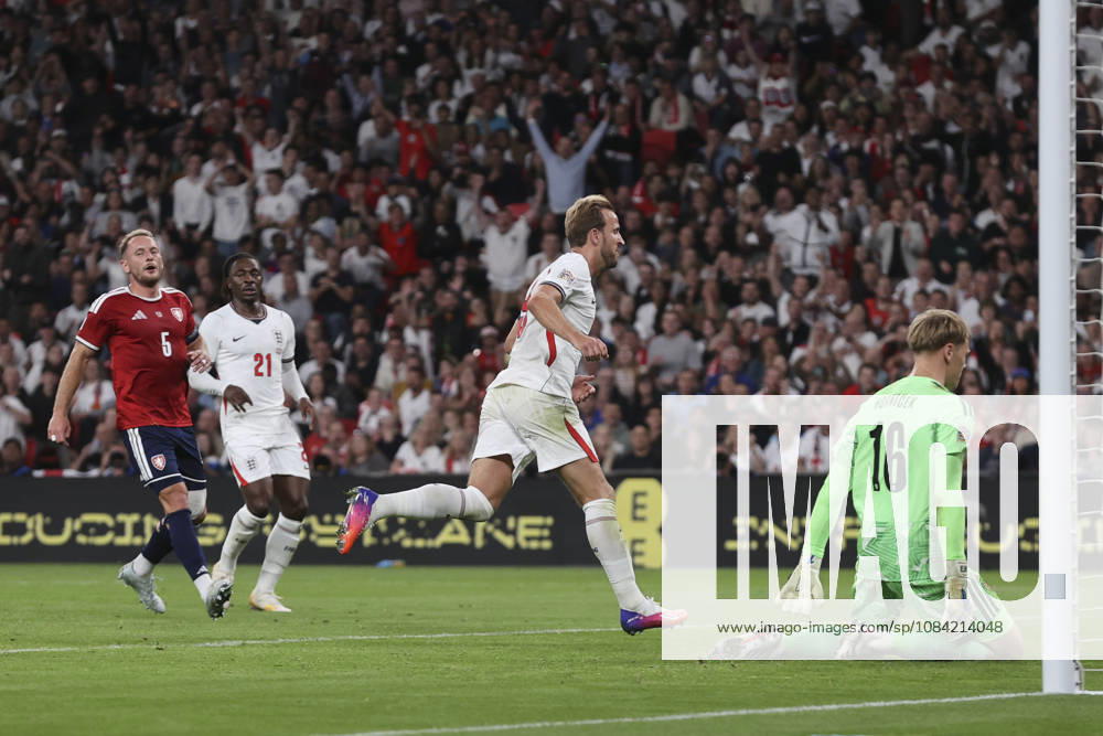 England v Czechia UEFA Nations League Harry Kane of England celebrates scoring his sides 2nd goal during the UEFA Nations League match at Wembley Stadium, London 06 10 2026 UK Newspapers OUT