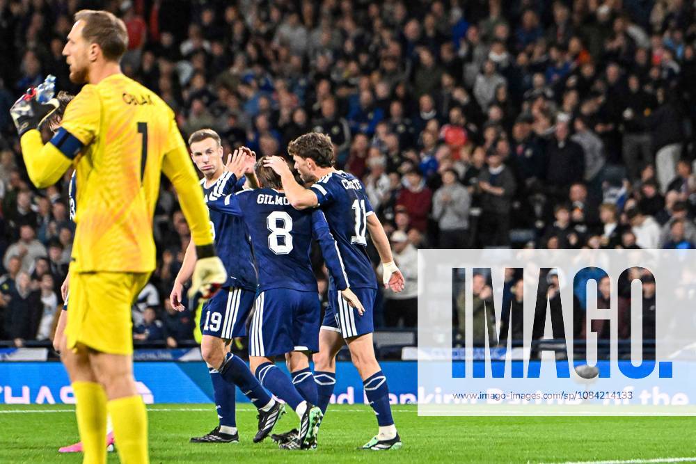 Scotland v Slovenia UEFA Nations League Ryan Christie of Scotland scores his sides first goal of the match and celebrates his goal with teammates during the UEFA Nations League match at Barclays Hampden, Glasgow 06 10 2026 UK Newspapers OUT