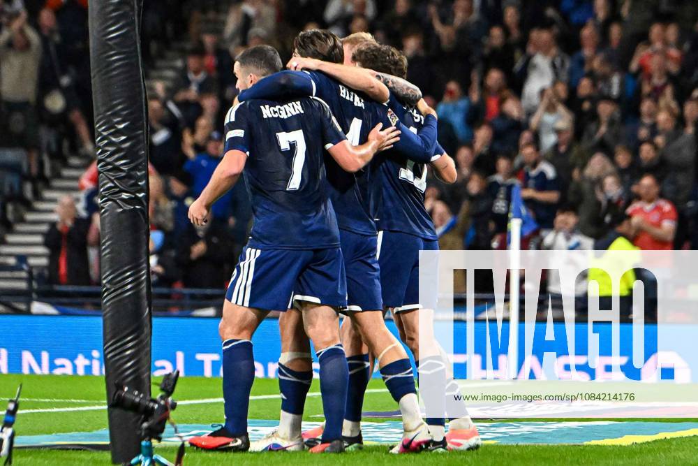Scotland v Slovenia UEFA Nations League Ryan Christie of Scotland scores his sides first goal of the match and celebrates his goal with teammates during the UEFA Nations League match at Barclays Hampden, Glasgow 06 10 2026 UK Newspapers OUT