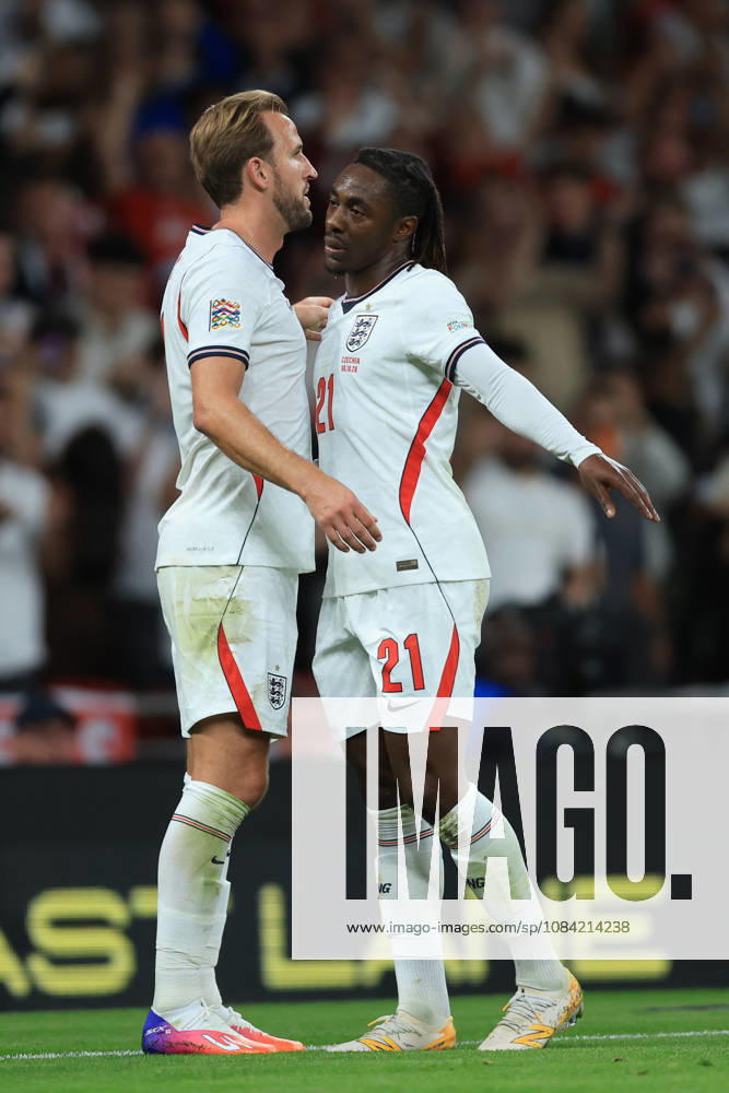 England v Czechia - UEFA Nations League 2026 27 Group A3 MD4 Harry Kane and Eberechi Eze of England celebrate 2nd goal during the UEFA Nations League 2026 27 group phase match between England and Czechia at Wembley Stadium on October 6, 2026 in London, England. London Wembley Stadium England United Kingdom