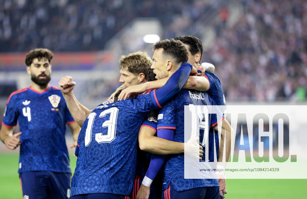 Croatia v Spain - UEFA Nations League 2026 27 Group A3 MD4 Players of Croatia celebrate after Ivan Perisic of Croatia score a goal for 1:0 during the UEFA Nations League 2026 27 group phase match between Croatia and Spain at Stadion Poljud on October 6, 2026 in Split, Croatia. IvoxCagalj PIXSELL