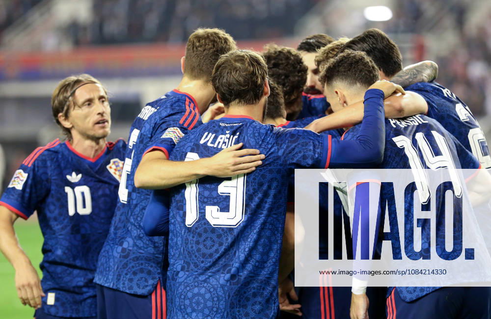 Croatia v Spain - UEFA Nations League 2026 27 Group A3 MD4 Players of Croatia celebrate after Ivan Perisic of Croatia score a goal for 1:0 during the UEFA Nations League 2026 27 group phase match between Croatia and Spain at Stadion Poljud on October 6, 2026 in Split, Croatia. IvoxCagalj PIXSELL