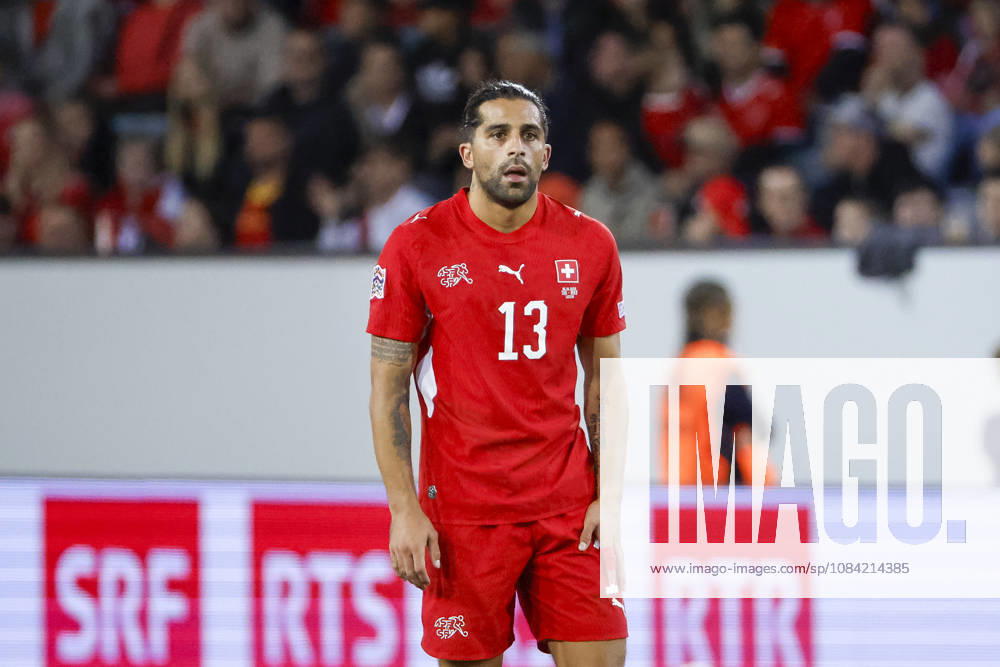 Ricardo Rodriguez Switzerland, 13, Switzerland, UEFA, Nations League, Matchday 4, Switzerland vs. North Macedonia, October 6, 2026, Lucerne Swissporarena, Switzerland