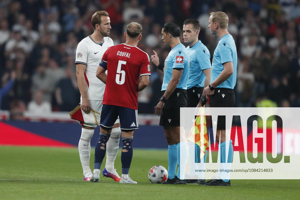 England v Czechia UEFA Nations League Harry Kane of England and Vladimir Coufal of Czechia before the UEFA Nations League match at Wembley Stadium, London 06 10 2026 UK Newspapers OUT