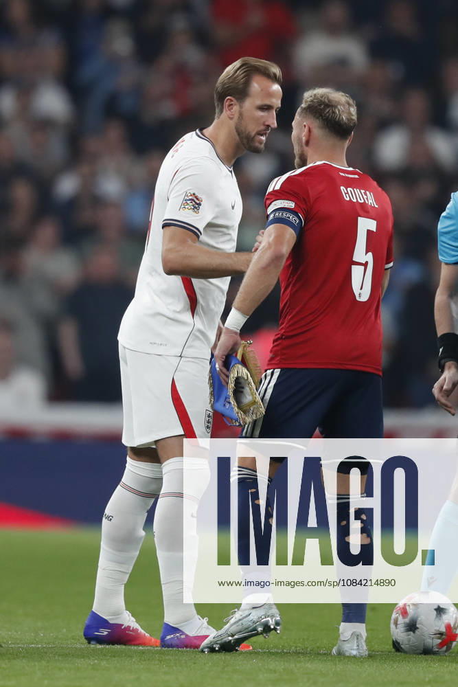 England v Czechia UEFA Nations League Harry Kane of England and Vladimir Coufal of Czechia before the UEFA Nations League match at Wembley Stadium, London 06 10 2026 UK Newspapers OUT