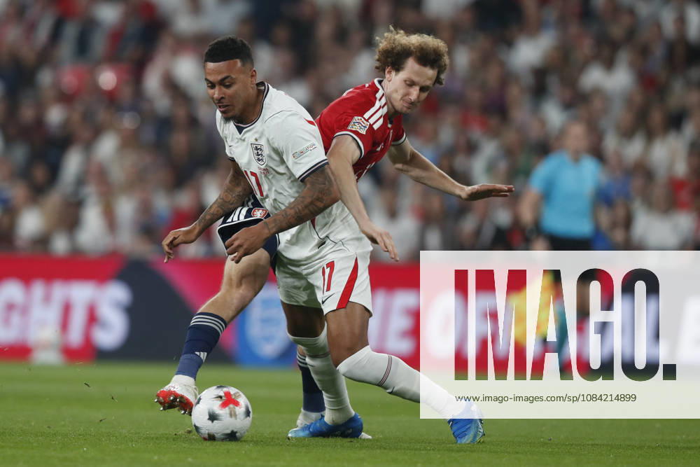 England v Czechia UEFA Nations League Morgan Rogers of England is fouled by Alex Kral of Czechia during the UEFA Nations League match at Wembley Stadium, London 06 10 2026 UK Newspapers OUT