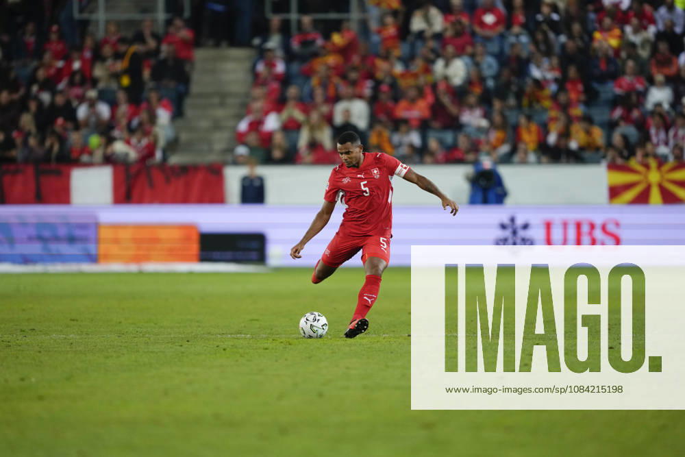 Manuel Akanji (5 SUI) during the UEFA Nations League match between Switzerland and North Macedonia at thermoplan arena on October 06, 2026 in Luzern, Switzerland.