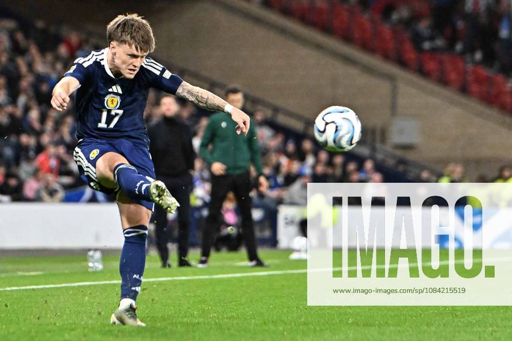 Scotland v Slovenia UEFA Nations League Ben Gannon-Doak of Scotland crosses the ball during the UEFA Nations League match at Barclays Hampden, Glasgow 06 10 2026 UK Newspapers OUT