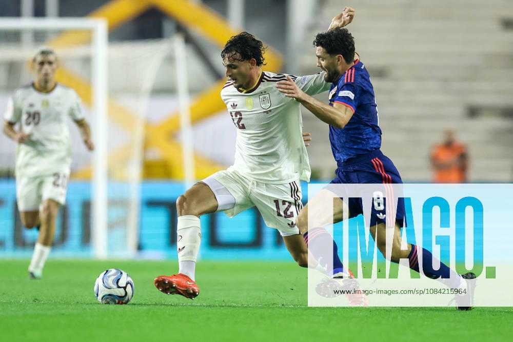 Croatia v Spain - UEFA Nations League 2026 27 Group A3 MD4 Marc Pubill of Spain and Mateo Kovacic of Croatia competes for the ball during the UEFA Nations League 2026 27 group phase match between Croatia and Spain at Stadion Poljud on October 6, 2026 in Split, Croatia. SanjinxStrukic PIXSELL