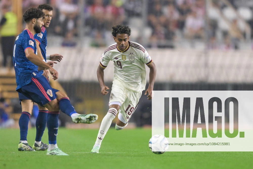 Croatia v Spain - UEFA Nations League 2026 27 Group A3 MD4 Lamine Yamal of Spain runs with the ball during the UEFA Nations League 2026 27 group phase match between Croatia and Spain at Stadion Poljud on October 6, 2026 in Split, Croatia. IgorxSoban PIXSELL