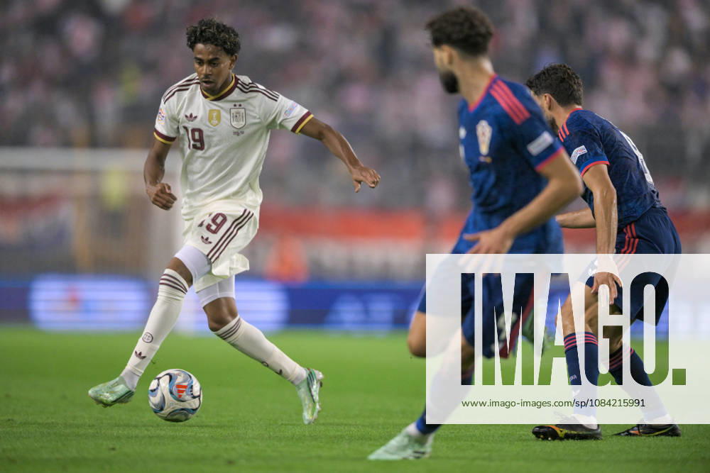 Croatia v Spain - UEFA Nations League 2026 27 Group A3 MD4 Lamine Yamal of Spain runs with the ball during the UEFA Nations League 2026 27 group phase match between Croatia and Spain at Stadion Poljud on October 6, 2026 in Split, Croatia. IgorxSoban PIXSELL