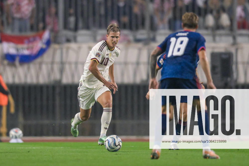 Croatia v Spain - UEFA Nations League 2026 27 Group A3 MD4 Dani Olmo of Spain runs with the ball during the UEFA Nations League 2026 27 group phase match between Croatia and Spain at Stadion Poljud on October 6, 2026 in Split, Croatia. IgorxSoban PIXSELL