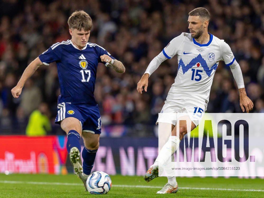 Scotland v Slovenia, UEFA Nations League GOAL! 1-2! The Visitors take the lead through Danijel Å turm of Slovenia during the UEFA Nations League League B Group B1 between Scotland and Slovenia. Barclays Hampden, Hampden Park, Glasgow, Scotland. 6 October 2026. Hampden Park Barclays Hampden Glasgow Scotland Editorial use only ,