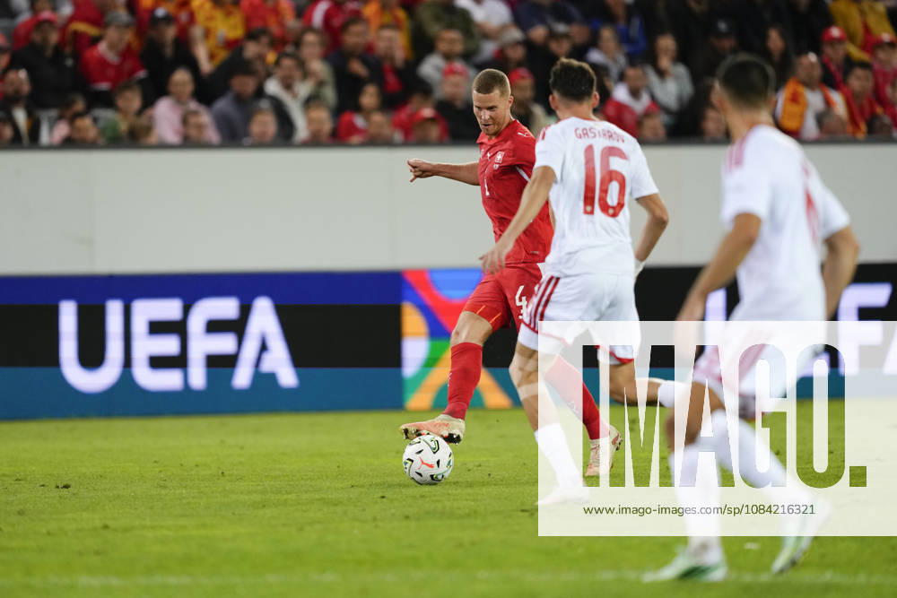 Nico Elvedi (4 SUI) during the UEFA Nations League match between Switzerland and North Macedonia at thermoplan arena on October 06, 2026 in Luzern, Switzerland.