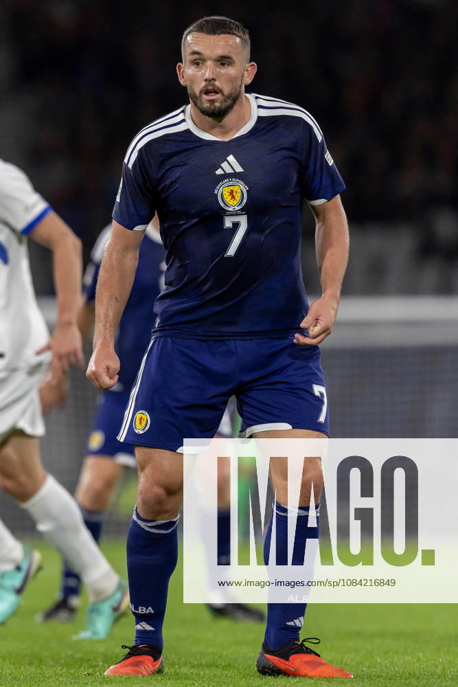 Scotland v Slovenia, UEFA Nations League John McGinn of Scotland national team, Nationalteam during the UEFA Nations League League B Group B1 between Scotland and Slovenia. Barclays Hampden, Hampden Park, Glasgow, Scotland. 6 October 2026. Hampden Park Barclays Hampden Glasgow Scotland Editorial use only ,