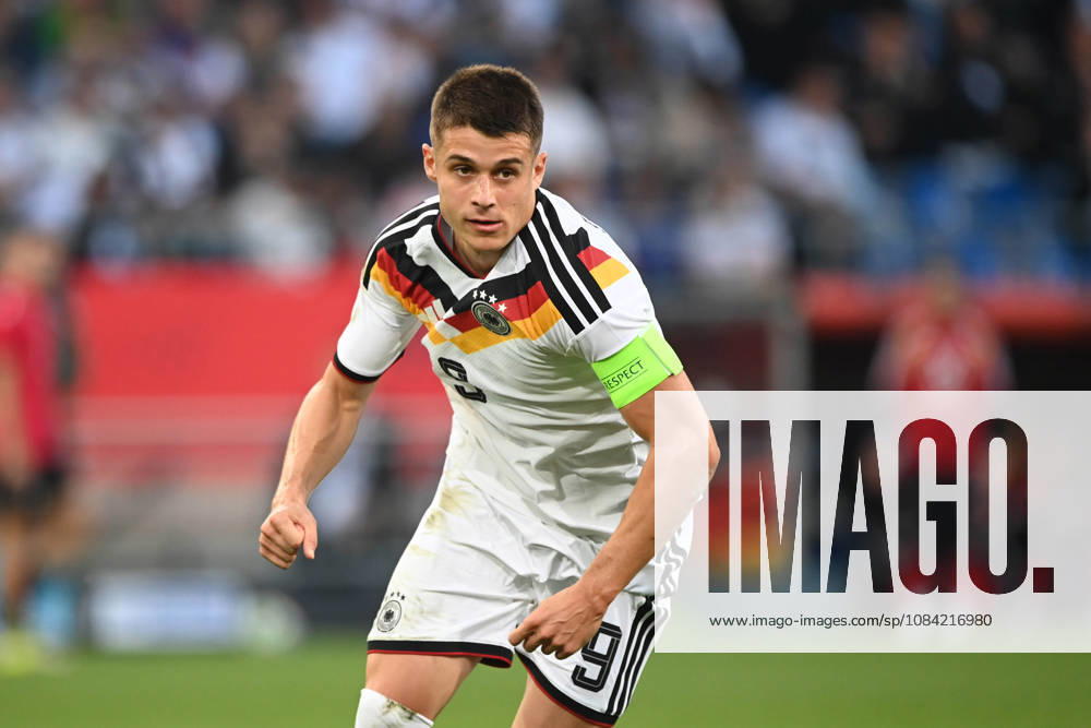 Nicolo TRESOLDI GER half-figure, half-body, single image, cropped single shot, international soccer match, U21, European Championship Qualifiers, Germany vs. Georgia 2–0 on October 6, 2026, Schüco Arena, Bielefeld, Â