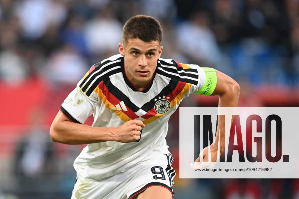 Nicolo TRESOLDI GER half-figure, half-body, single image, cropped single shot, international soccer match, U21, European Championship Qualifiers, Germany vs. Georgia 2–0 on October 6, 2026, Schüco Arena, Bielefeld, Â