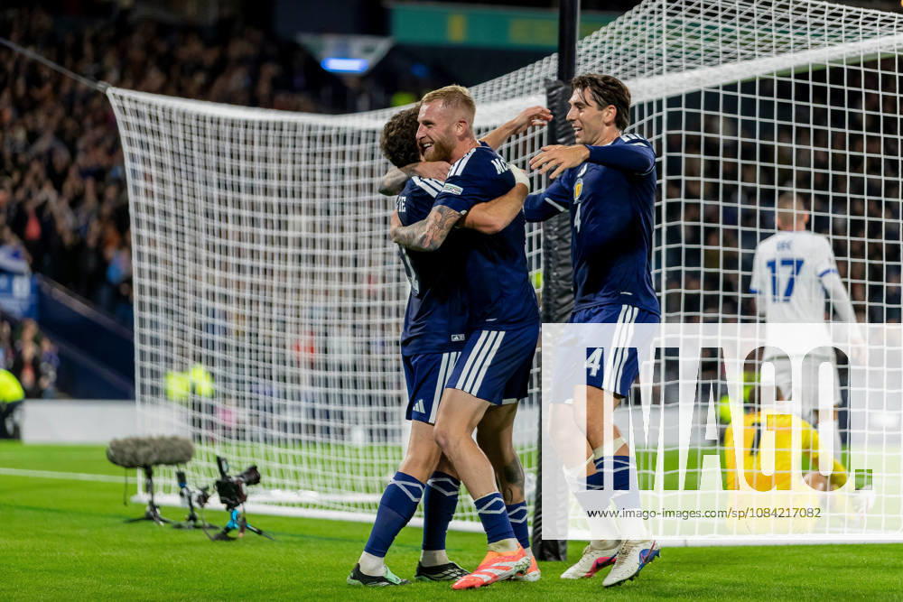 Scotland v Slovenia, UEFA Nations League GOAL! 1-0! Ryan Christie of Scotland national team, Nationalteam celebrates after he scores the opening goal during the UEFA Nations League League B Group B1 between Scotland and Slovenia. Barclays Hampden, Hampden Park, Glasgow, Scotland. 6 October 2026. Hampden Park Barclays Hampden Glasgow Scotland Editorial use only ,