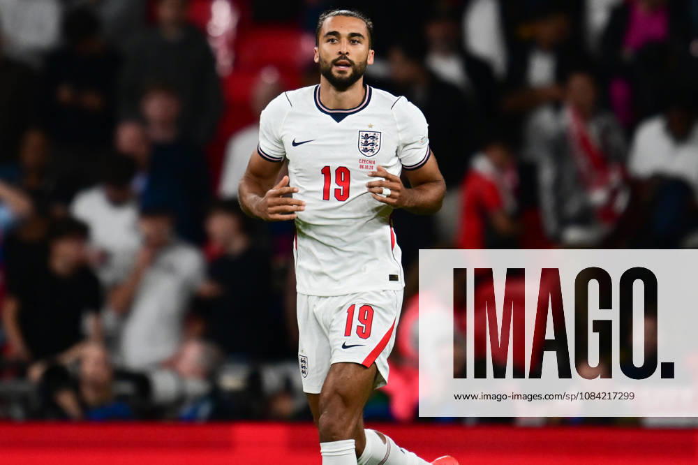 England v Czechia, UEFA Nations League England forward Dominic Calvert-Lewin (19) during the UEFA Nations League match between England and Czechia at Wembley Stadium, London, UK on 6 October 2026. London Wembley Stadium Greater London UK Editorial use only ,