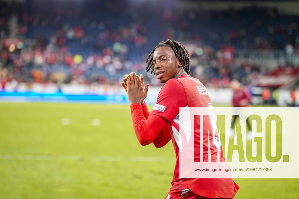 Soccer: UEFA Nations League 2026–2027, Matchday 4: Switzerland vs. North Macedonia, Thermoplan Arena, Lucerne; Johan Manzambi (Switzerland), 9: Facial expressions, emotions