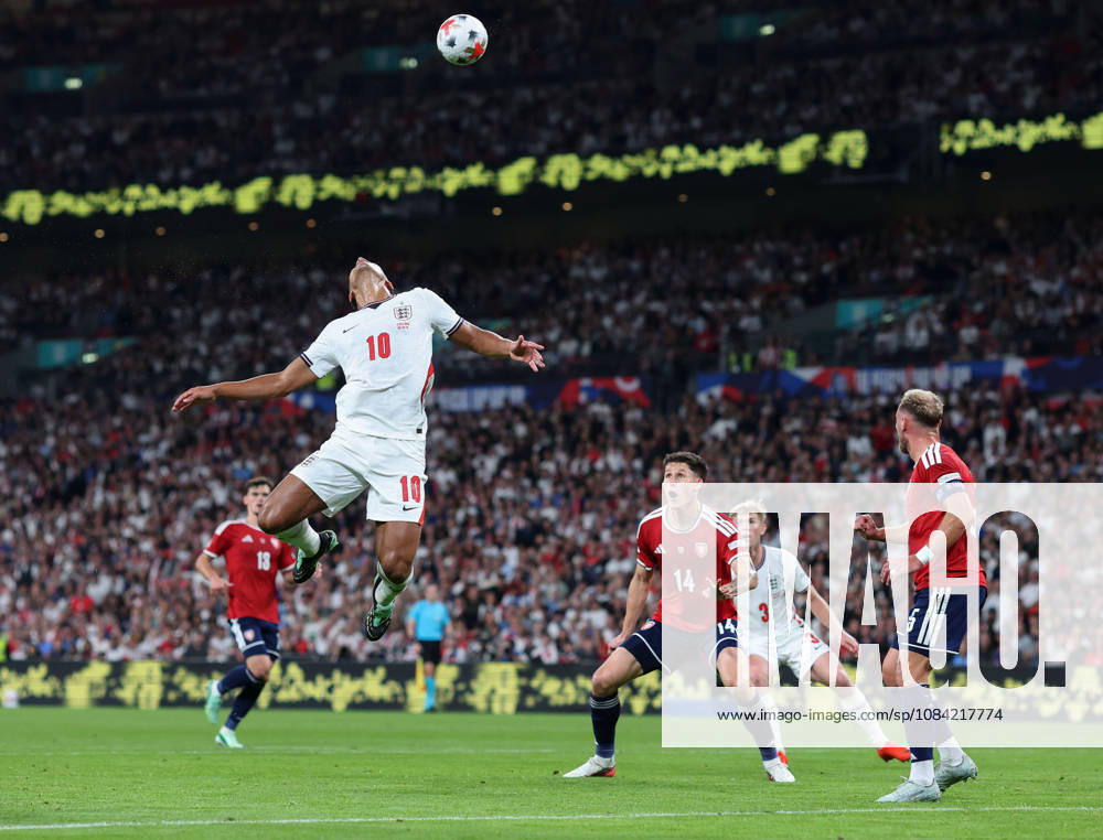 England gegen Tschechien, 6. Oktober 2026, London International Football, UEFA Nations League, England gegen Tschechien, Jude Bellingham aus England, Foto: Charlotte Wilson, Offside, London, Großbritannien