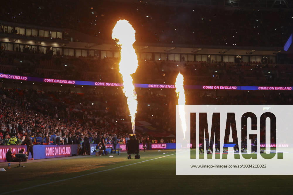 England v Czechia UEFA Nations League Pyrotechnics before the UEFA Nations League match at Wembley Stadium, London 06 10 2026 UK Newspapers OUT